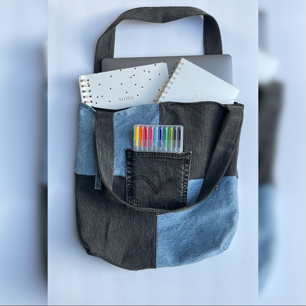 MEDIUM CUSTOM LEVI TOTE BAG!!